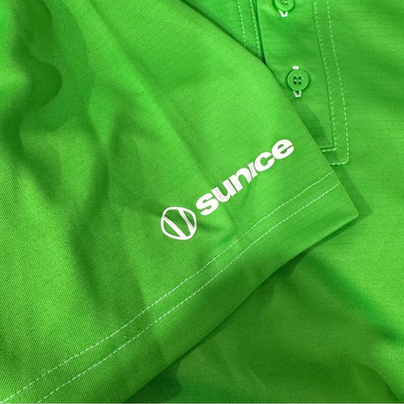 Sunice X-Static Bright Green Polo Shirt Sz M - Picture 4 of 10